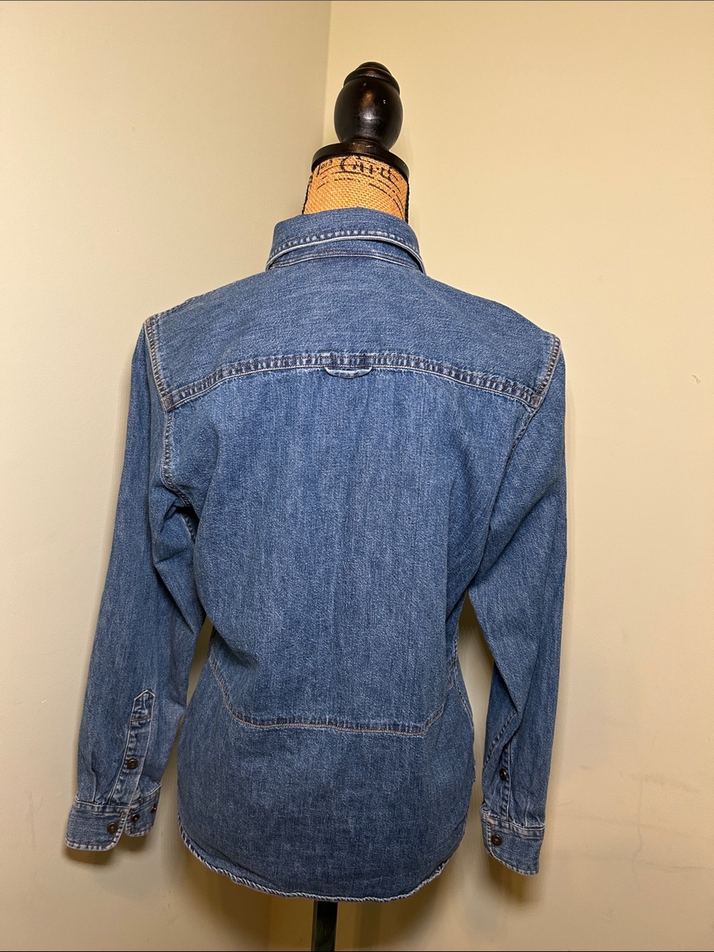Ralph Lauren Jeans Co Snap Button Down Denim Utility Shacket Shirt 4 - Picture 4 of 14